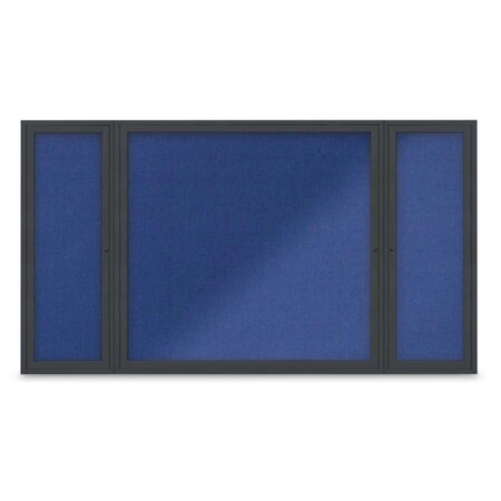 United Visual Products Indoor Enclosed Combo Board, 48"x36", Gold Frame/Green & Burgundy UVCB4836G-GREEN-DBURGU